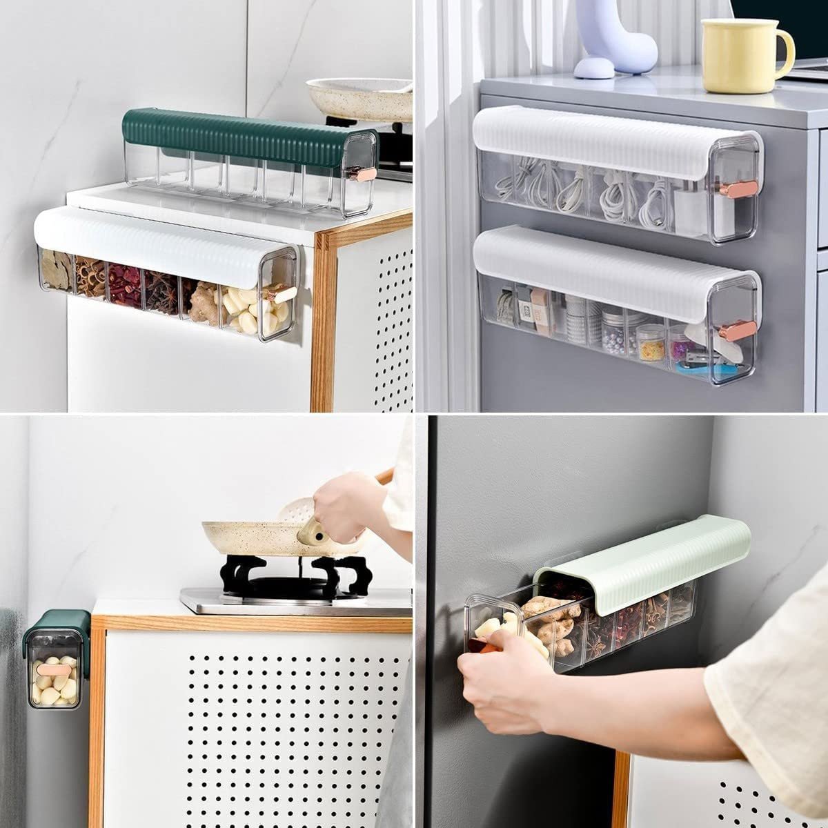 WALL MOUNTED SOCKS STORAGE BOX(6 CELL)